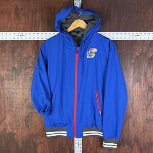 Kansas Jayhawks Full Zip Fleece Performance‎  Jacket Colosseum Blue Medium NCAA